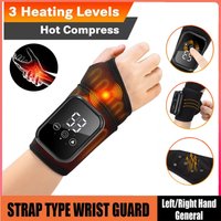 Electric Heating Wrist Massager Wrist Brace Protector Wrap Vibration Wrist Support Guard Band Brace Muscle Relaxation Wristband