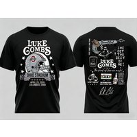 Luke Combs April 25, 2026 Columbus Tour Print Tshirt Men Women Summer Short Sleeve Tee Cotton Casual Shirts Hip Hop Male Clothes