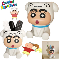 Crayon Shin chan Anime Student School Supplies Cartoon Decorative Ornament Storage Box Pen Holders Student Boy Girl Gift Toys