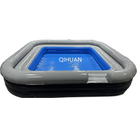 Inflatable Pool Bar, Floating Bar for Swimming Pool, Party Decor, 6 in 1 Design, Portable and Durable