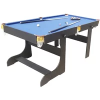 Factory Custom Hot Sales 6ft Foldable Pool Table: Superior Modern Design, MDF Indoor Billiard Table, Snooker & Pool, Wholesale