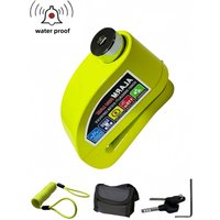 AliExpress falante Waterproof Motorcycle Alarm Lock Bike Security Anti-theft Lock Motorbike Mountain bike Disc Brake Lock +Bag+1.5mReminder Rope