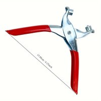 Chrome Plated Leather Crimping Pliers Set with 40Mm Crimping Holes - Hand Tool for Leather Crafts