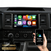 2+64GB 9-Zoll-Touchscreen Android 15 Autoradio mit Karten-Navigation für VW T6 Transporter Multivan 2016-2022 mit CarPlay Android Auto SWC Mirror Link Bluetooth/WLAN Rückfahrkamera Mikrofon