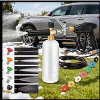High Pressure Washer Kit PA Foam Pot 1/4" Quick Plug Universal Spray Gun Household Snow Foam Cannon Nozzle Car Washing Water Gun