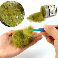 10-13MM Long Grass Weed Model Diy Grass Powder Miniature Military Scenario/Platform Handmade Lawn Materials Kits 125ML/Bottle