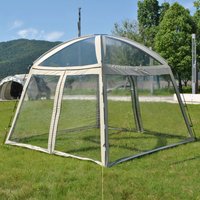 Large Gazebo Tent Clear Wall Canopy Waterproof Instant Setup Transparent Outdoor Wedding Party Tent Garden Patio BBQ Shelter