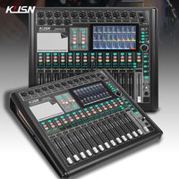 16/20 Channel Digital Mixer Wifi Professional 16 DSP Sound Console with 7 Inch Touchscreen