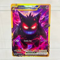 Pokemon French Ectoplasma VSTAR DIY Holographic Foil Card, Perfect Condition Premium Anime Collection Card