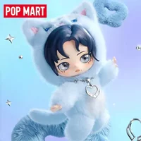 POP MART Aespa FLUFFY CLUB SERIES Blind Box Toys Kawaii Anime Action Figure Caixa Caja Surprise Mystery Box Dolls Girls Gift