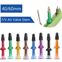 Bicycle tubeless tire valve 40mm 60mm Aluminum Alloy MTB Road bike Tubeless Valve Extender Presta Valve