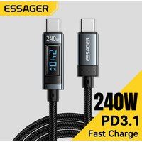Essager 240W USB Type C To USB C Cable 100W PD 3.1 Fast Charging Charger Wire For iPhone 15 Pro max Macbook Pro Xiaomi Samsung