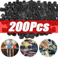 10-200Pcs Rubber O Rings Gasket Air Conditioner 1/4'' Charging Hose Valve Gasket Manifold Replace Rubber Ring Repair Seal Tool