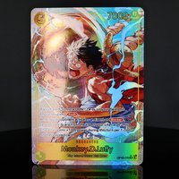 4pcs/set OP15-119 Luffy One Piece TCG OPCG English SEC Play set 5 Cost Yellow Luffy Textured Foil Card Anime Collectible Cards
