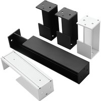 40 / 45MM Pocket Wooden Door invisible Embedded Handle Sliding Door Hidden Black Handle