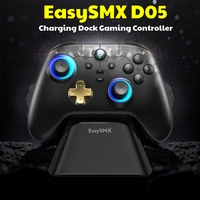 EasySMX Charging Dock Gamepad D05 Wireless Controller Compatible with PC/Switch/Phone/Steam/TV, Hall Effect Joystick and Trigger