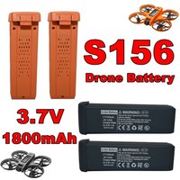 Original S156 Drone Battery 3.7V 1800mAh Lipo Rechargeable Battery for S156 Drone Has Orange and Gray Two Color Battery