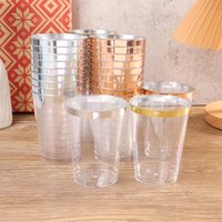 10 Pcs/Set Disposable Phnom Party Wine Dessert Glasses Hard Plastic Beer Water Cups Wedding Party 10oz/300ml Cups