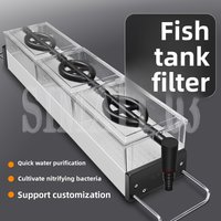 Aquarium Top Drip Filter Box | Multi-Layer Hang-On Water Filtration System | Bio-Circulation Purification Tray