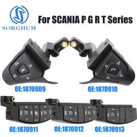 SORGHUM Truck Steering Wheel Panel Module Telephone Menus Switches Cruise Control Switch Button For SCANIA P G R T Series Truck