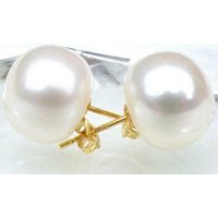 Grandes boucles d'oreilles en perles naturelles blanches des mers du Sud, qualité AAA, exquises, 14K, 8-9mm, 9-10mm, 10-11mm, 11-12mm, 12-13mm