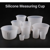 1PC 30-1000ml Silicone Measuring Cup Transparent With Scale Food-Grade Separating Cups DIY Cake Epoxy Resin Jewelry Making Tools