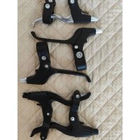 AliExpress NONE 1 Pair of Aluminum Alloy Bicycle Brake Levers Ultra-Lightweight Suitable for 22.2mm Handlebar Bicycles Universal Brake Lever