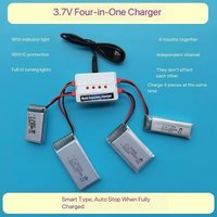 3.7V lithium battery charger USB JST 1-to-4 plug for drone lithium battery charging