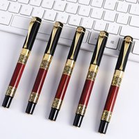 Durable Metal Ballpoint Pen Business with Blue/Black Ink Refill Fountain Pen Students Gift Neutral Pen Students Gift