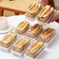 10/50Pcs Clear Cupcake Containers Bakery Food Boxes Tiramisu Wrapping Package for Wedding Birthday Sandwich Cake Holders