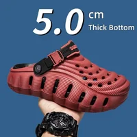 2026 EVA Sandals for Men in Summer, Thick Soft Soled for Outdoor Wear, Beach Shoes for Casual Sports, and Perforated Shoes