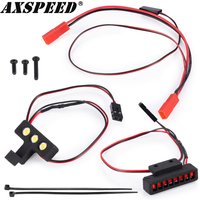 AXSPEED Front Rear Light Set LED Light Spotlights Headlight Taillight for 1/18 A-RRMA Typhon Grom Small Scale Buggy Parts
