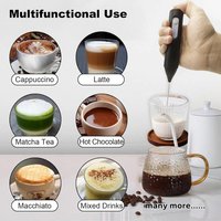 Mini Eggbeater Milk Coffee Blender Handheld Cream Whipper Latte Cappuccino Beverage 3-speed Rechargeable Blender