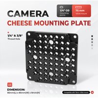 CAMVATE Camera Multipurpose Cheese Plate With Standard 75 to 100mm VESA Plate Mount For Monitor
