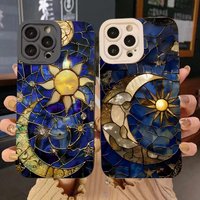 Colorful Celestial Moon Sun Phone Case For Samsung Galaxy S26 S25 S24 S23 S22 S21 Ultra Plus FE A06 A26 A32 A33 A56 A34 Cover