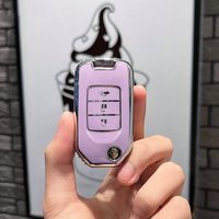TPU Car Remote Key Case Cover Shell Fob For Honda Accord Civic CR-V HR-V HRV Crider Jade Odyssey Key Chain Keyless Accessories