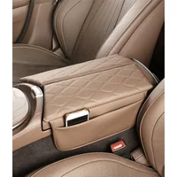 Center Console Armrest Box Cover Pad For Mercedes Benz E Class 2017-2023 W213 CLS 2018-2022 Leather Anti-Scratch Armrest Cushion