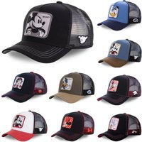 High Quality Cartoon Styles Anime Snapback Cotton Baseball Cap Men Women Hip Hop Dad Hat Trucker Mesh Hat Dropshipping