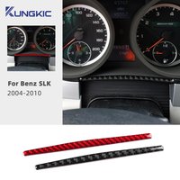 Real Soft Carbon Fiber For Mercedes Benz SLK R171 2004 2005 2006 2007 2008 2009 2010 Speedometer Frame Trim Sticker Accessories