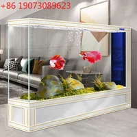 Smart Fish Tank Living Room New Screen Hallway Super White Glass Large