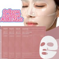 Collagen Hydrogel Facial Mask Firming Smooth Overnight Hydrating Deep Moisturizing Pore Minimize Fade Fine Lines Skin Care Set