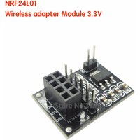 5PCS NRF24L01 Wireless adapter Module 3.3V New Socket Adapter plate Board For 8Pin For arduino Robot Car 24L01 Wireless Module