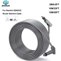 HOWENS 50FT/15M For Starlink Gen 2 Cable for Gen 2 Rectangular Dish Waterproof Replacement Cord for Starlink Standard Actuated