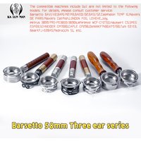 1Pc Espresso Bottomless Portafilter/Food-grade 304 Stainless Steel/Removable and Washable/ High-Density Filter/58mm 3-lug