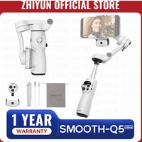 ZHIYUN Official SMOOTH Q5 Ultra Phone Gimbal Stabilizer with Detachable Voice Remote Control AI Tracker Built-in Extension Rod