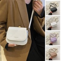 Multifunctional Women Crossbody Bag Solid Color PU Leather Leisure Travel Bag Phone Handbag Small Square Bag Shopping