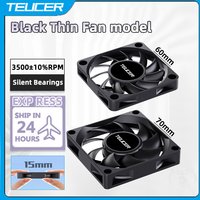 TEUCER UT-60 Slim 60mm PC Case Fan 3500RPM High Airflow CPU Cooler 6/7CM Ultra-thin Cooling Fan