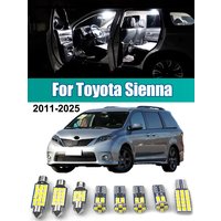 For Toyota Sienna XL30 XL40 2011 - 2021 2022 2023 2024 2025 25pcs Car LED Bulbs Interior Reading Lamp Trunk Light Accessories