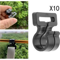 10 Pieces Camping Tent Pole Hook Awning Hooks Inner Hanger Clips Nylon High Quality Replacement Tent Pole Hooks With Bifurcation