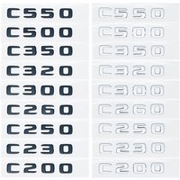 Mercedes Benz C180/C200/C220d/C250d/C260/C300d 4MATIC 3D Glossy Black ABS Letters Emblem - W205 Coupe Trunk Logo Sticker